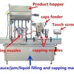 Máquina de recheo de mel de alta precisión para unha botella de plástico ou de vidro de 500 ml / 1000 ml