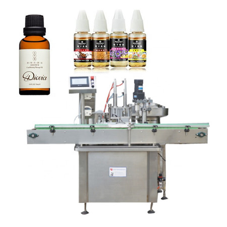 Máquina tapadora de recheo de botellas de vidro de tintura de 30 ml para aceite CBD