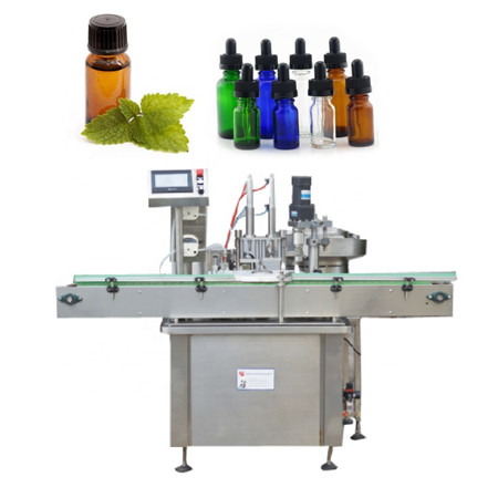 Máquina de tapado automática de recheo de aceite de CBD do fabricante de frascos de 30 ml para a fábrica
