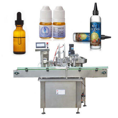 Control de PLC Semiautomático 4 cabezas de vacío Perfume de aceite fragante Enchido de líquido enchido Potencia Máquina de recheo de auga
