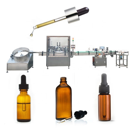 Liña de produción de máquina de recheo de gotas de ollos automática 30 ml botella de líquido e perfume fábrica de máquinas de recheo de gotas para os ollos