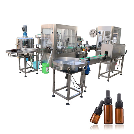 Máquina de recheo de líquidos de botellas de auga de pequena escala neumática eléctrica de 100-1000 ml