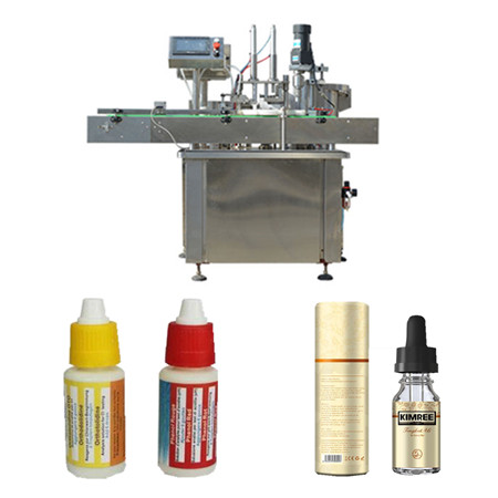 máquina de selado de recheo cosmética de máquina automática de catro cabezas de recheo máquina de recheo e tapón de frasco