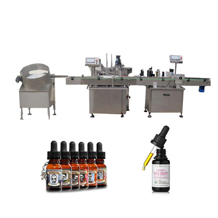 Máquina de recheo de bote de vidro / Máquina de embotellado de aceite / Planta de embotellado de aceite comestible