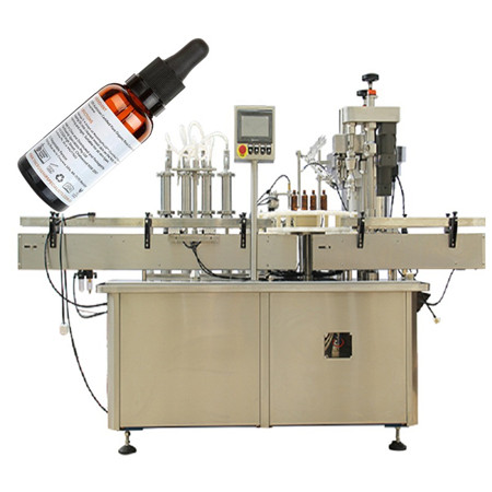 Máquina de recheo con sabor e-líquido de 60 ml de plástico e máquina de recheo de zume de 10 ml de vape con Siemens PLC