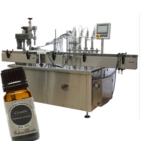 Máquina automática de recheo de aceite esencial automático de 30 ml con botellas de vidro