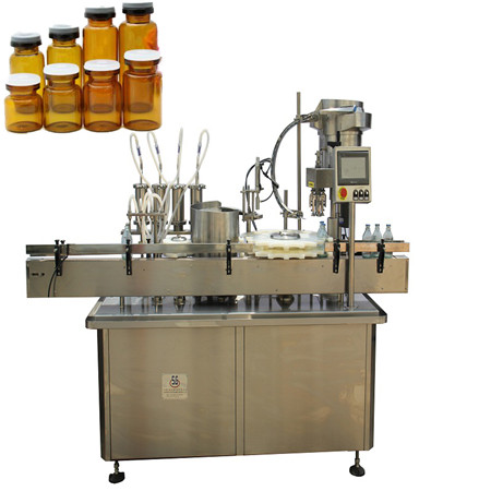 Máquina automática de recheo de mel de frasco pequeno de alta densidade con pezas de tapa