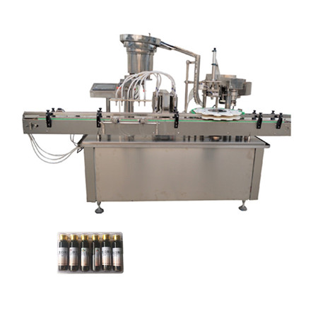 Liña de produtos de etiquetaxe automática de máquinas de recheo e selado de líquidos orais
