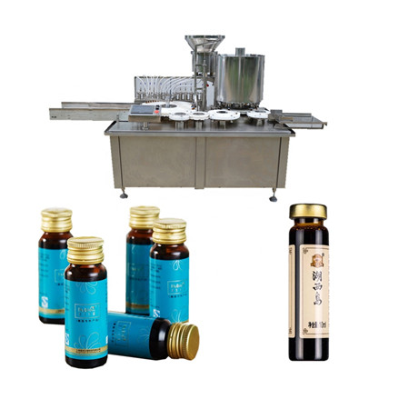 Liña de produción de perfumes automática, recheo de botellas de pulverización de vidro e máquina de tapón con 4 cabezas de recheo
