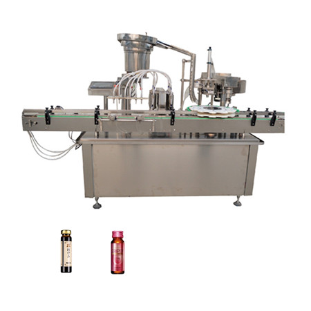 Máquina de recheo de líquido manual de 5 ml a 50 ml de recheo de líquido de calidade alimentaria 30 botellas por minuto Aceite de auga de bebida